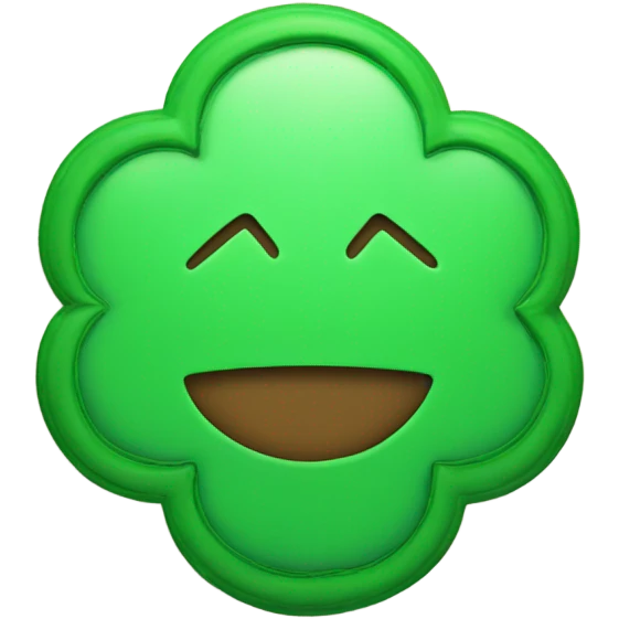 Create an emoji of a green scalloped badge that has check mark in the center emoji