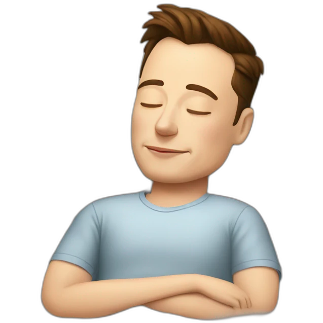 Elon musk sleeping emoji