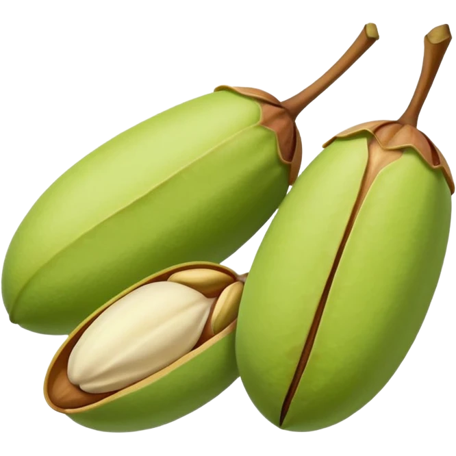 raw pistachio reverse colour emoji