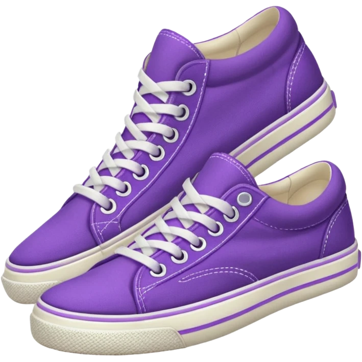 purple Van's sneakers emoji