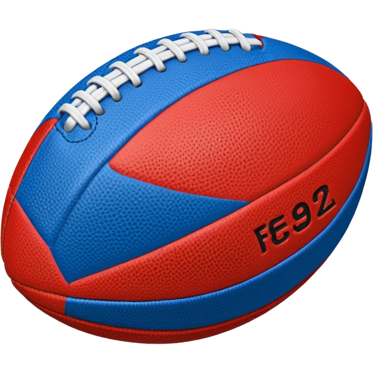 football blue (#00A3E0) and red (#F9423A) emoji
