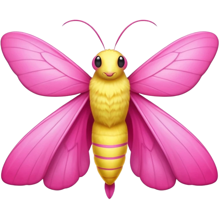 Rosy maple moth emoji