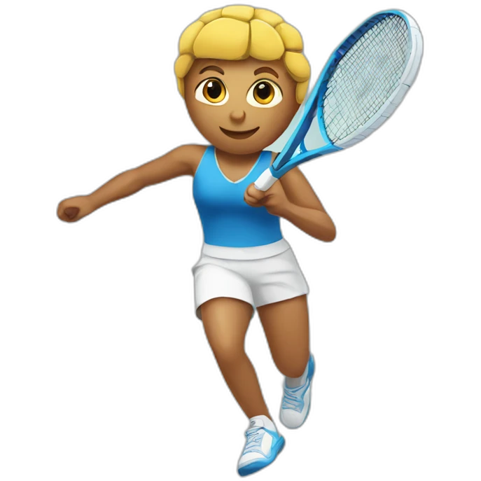 tennis player swimming emoji