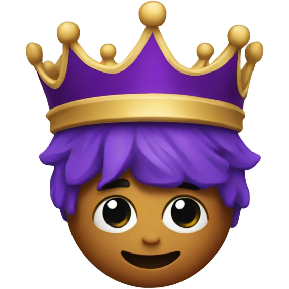 Basketball wearing purple crown emoji