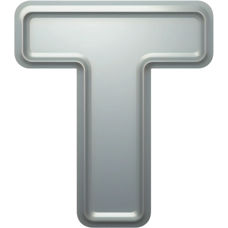 알파벳 T 를 만들어줘 emoji