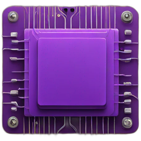 purple circuit board emoji