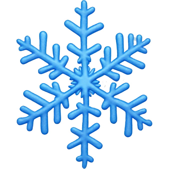 Blue snowflake  emoji