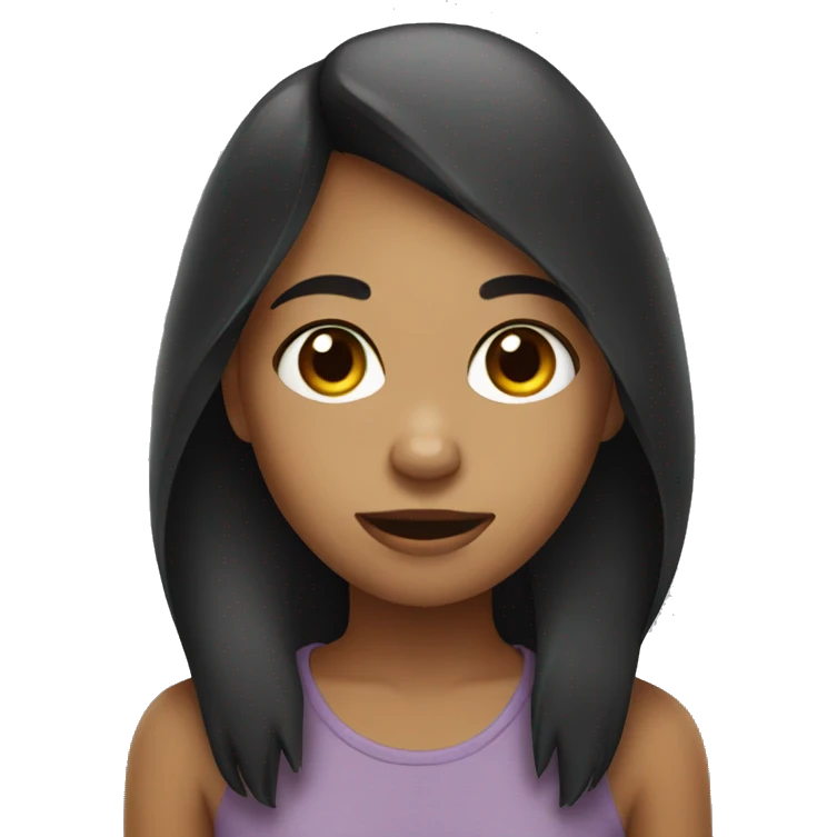 girl with gorilla emoji