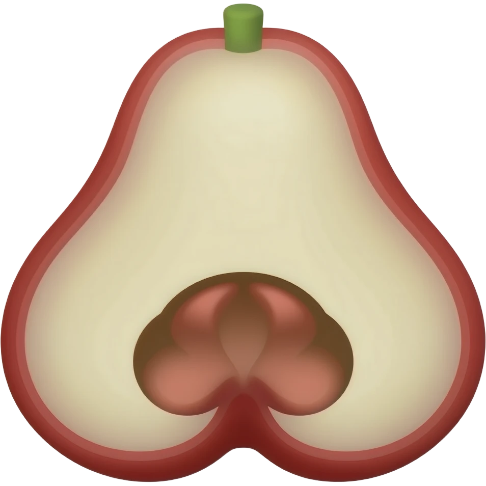 Rose apple  emoji