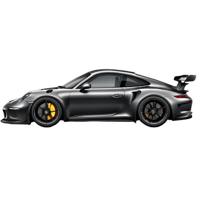All Black gt3 Porsche  emoji