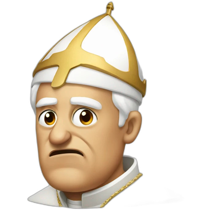angry pope emoji