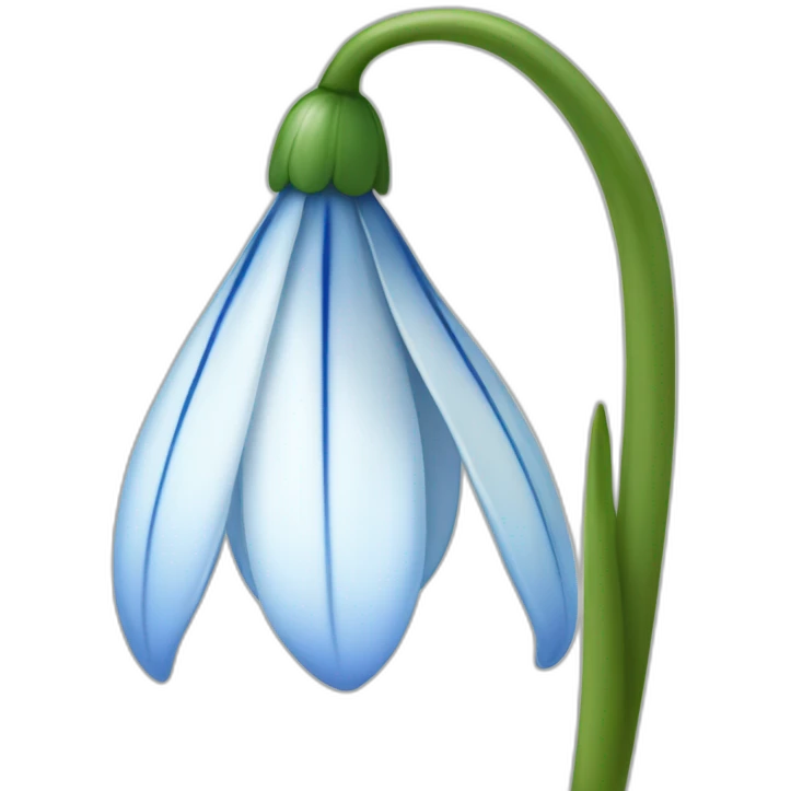 snowdrop blue emoji