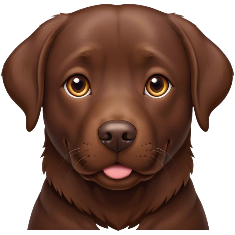 Chocolate lab emoji