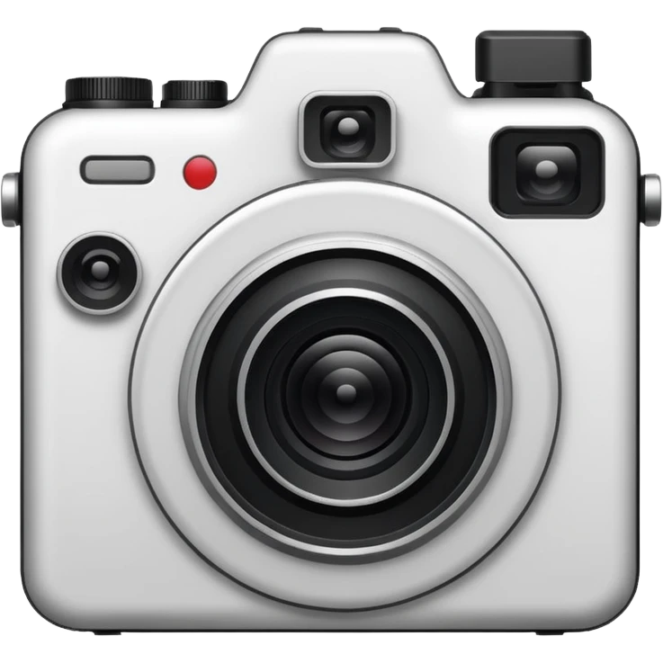 camara fotografíca solo lineas contorno emoji