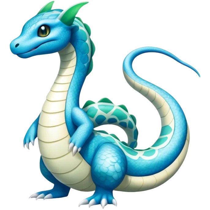 Seviper-Dragonair-Dratini-hybrid, full body, 4 legs emoji