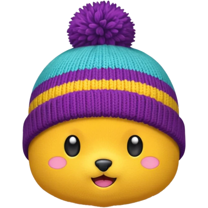 pom pom beanie emoji