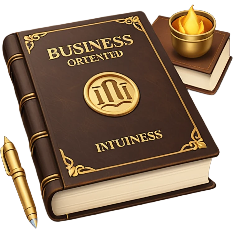 a book with a title "business-oriented intro" emoji