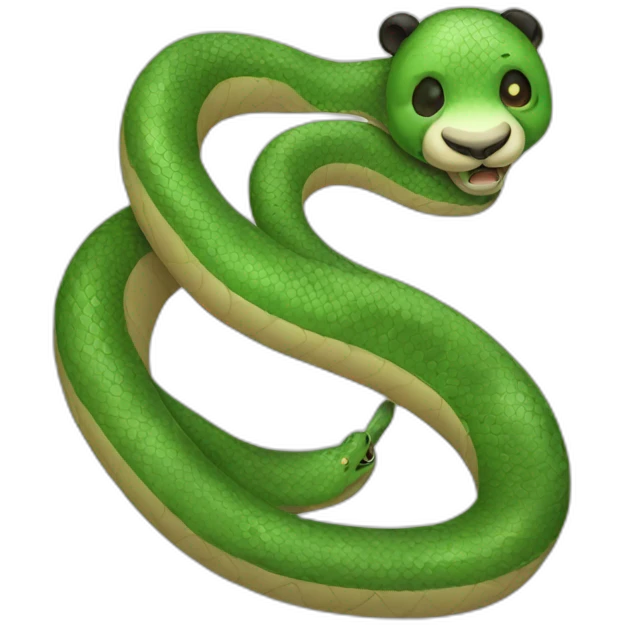 snake panda emoji