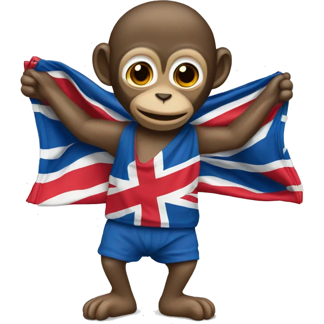 Macaco vestido com bandeira de Cabo Verde emoji