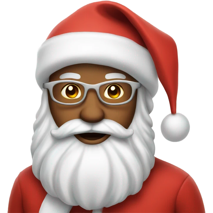 Cool Santa emoji