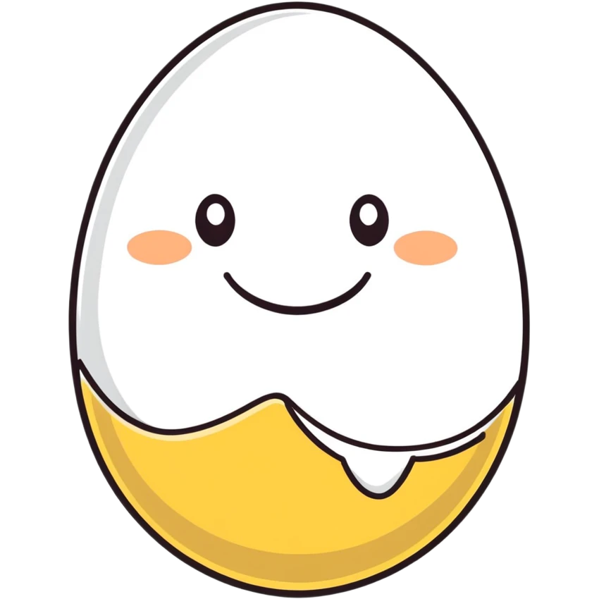 Happy egg emoji