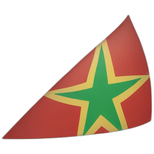triangular flag with star emoji