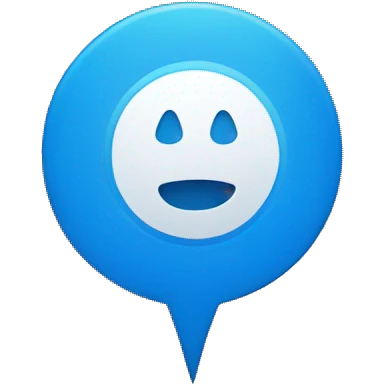 Blue circle with white checkmark emoji