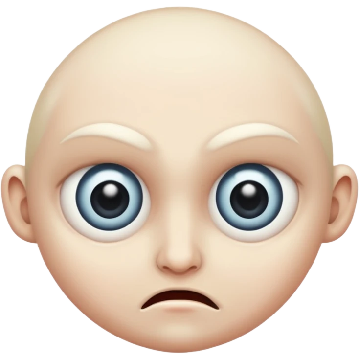 Evil side eye emoji