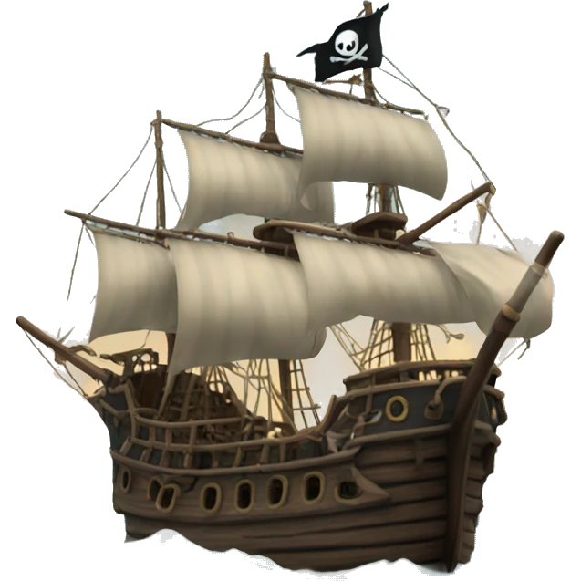 Pirate ship emoji
