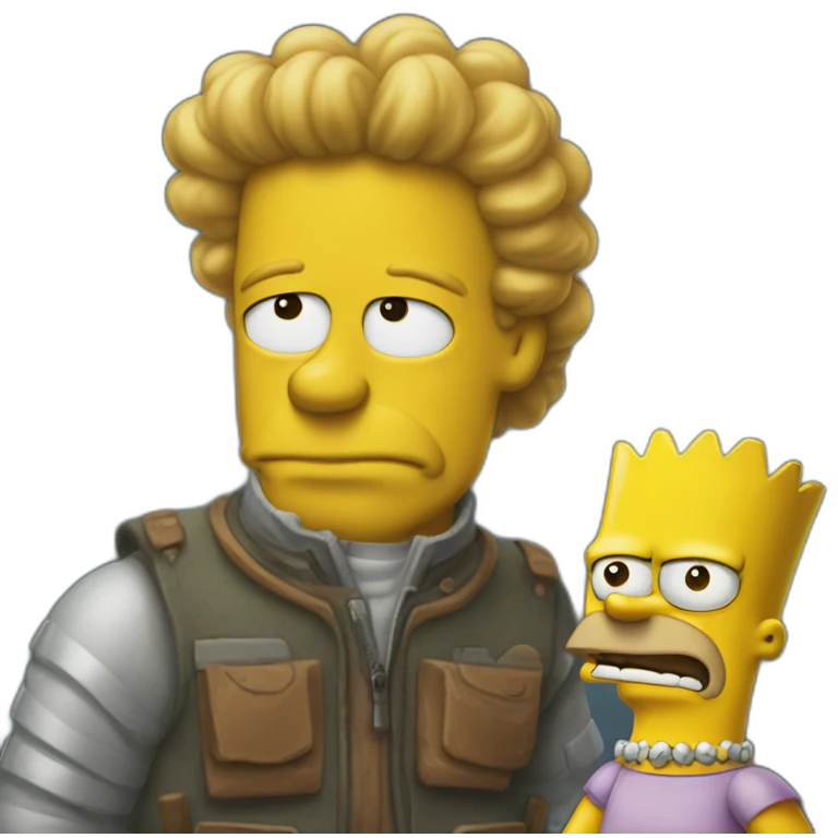 Hommer with Bart simpson emoji