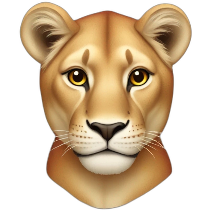 Red lioness emoji