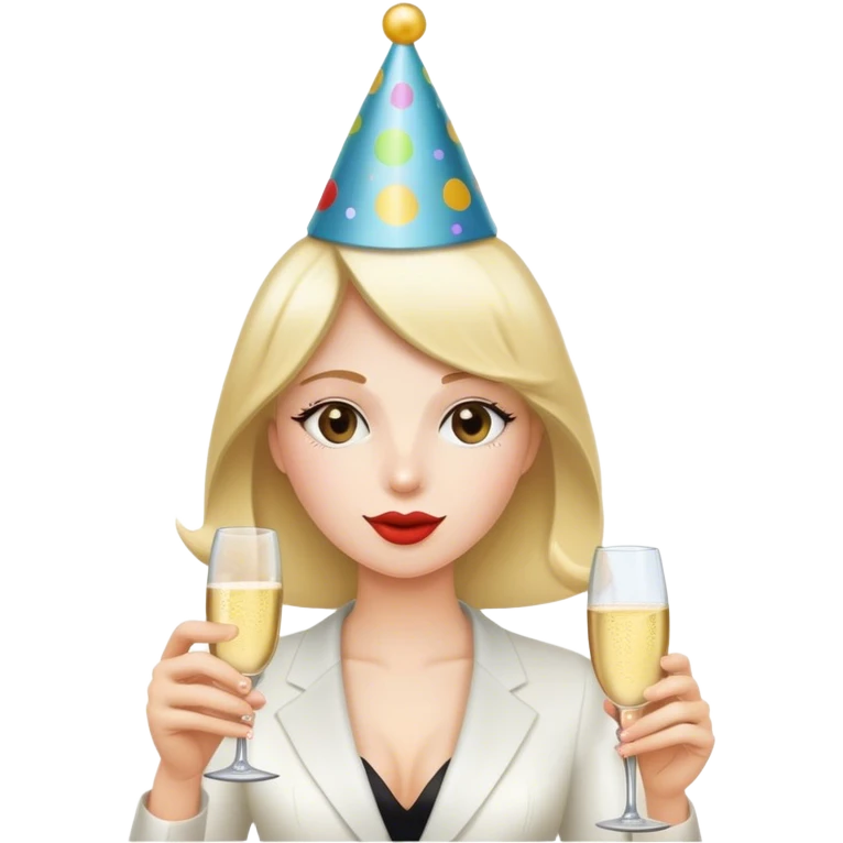 Party celebration emoji being quiet  emoji