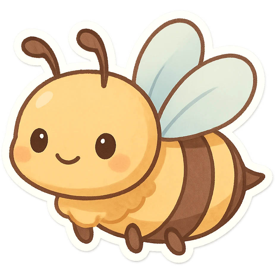 一只可爱的蜜蜂 emoji