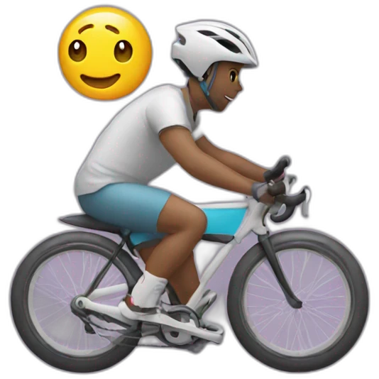 Bet with a Tee-shirt on a bike emoji