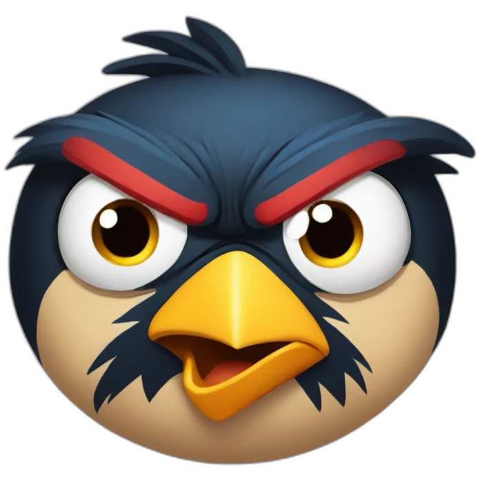 angry bird emoji