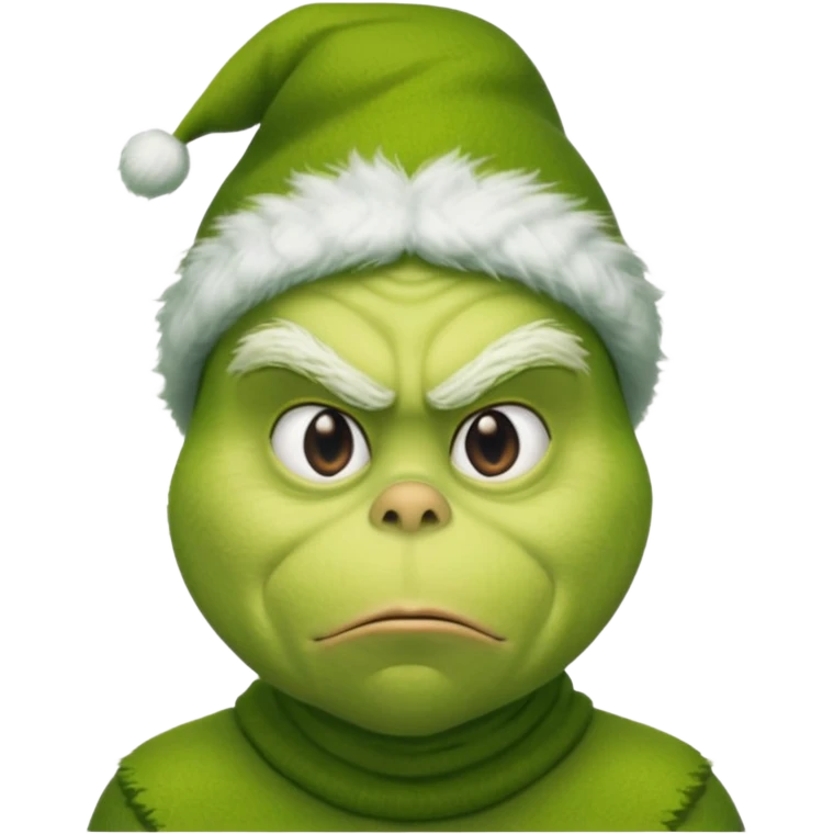 The grinch with a balaclava on emoji