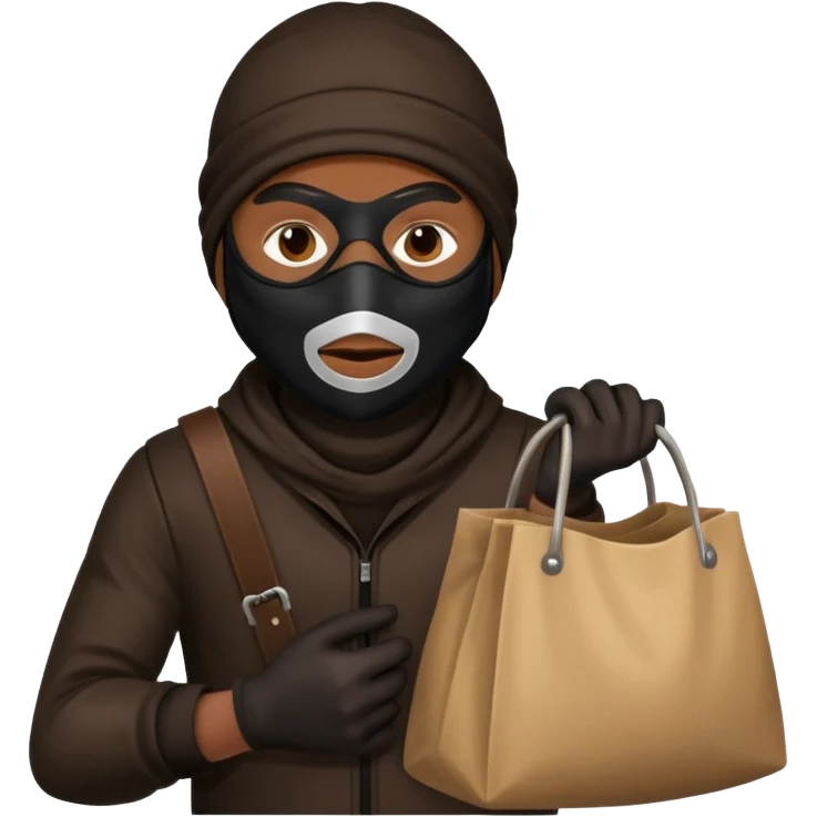 A robber with a bag emoji