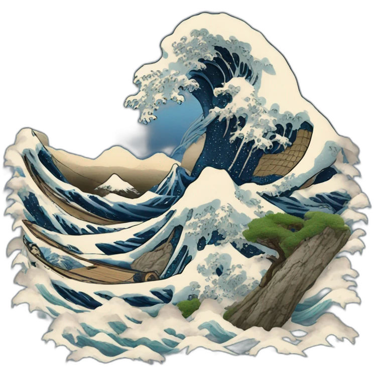 hokusai emoji