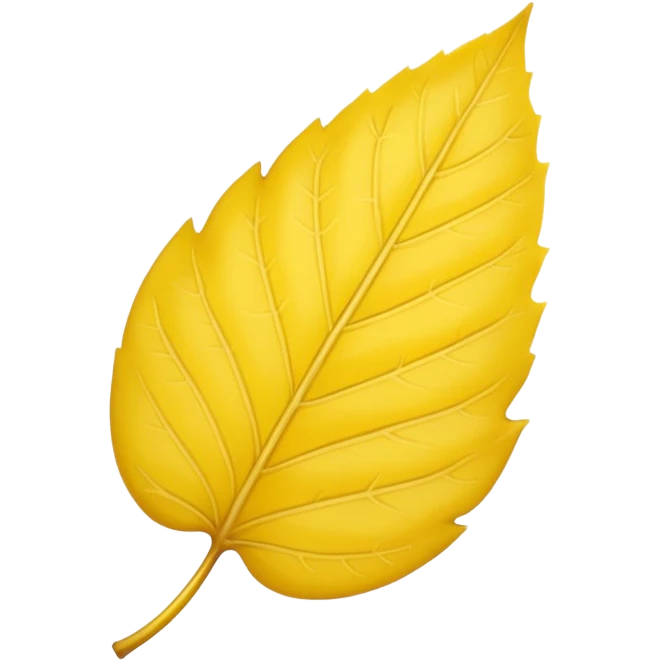 yellow lanceolate leaf  emoji