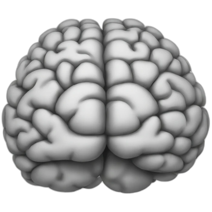 Smart brain emoji