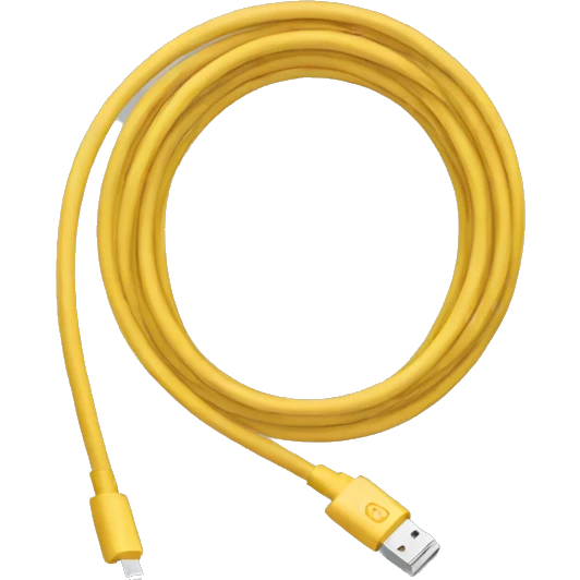 coiled iPhone cable emoji
