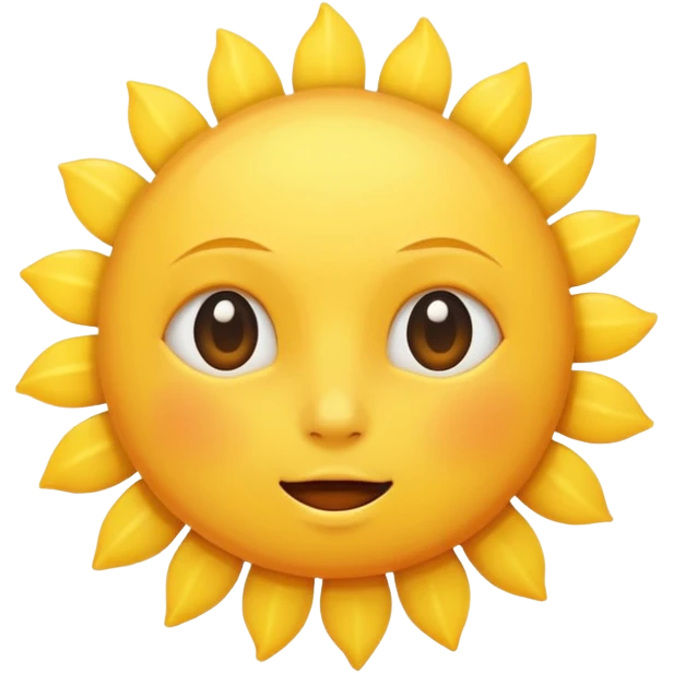 an expressionless sun emoji emoji