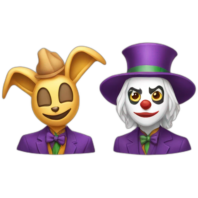 Joker with a lapunny emoji