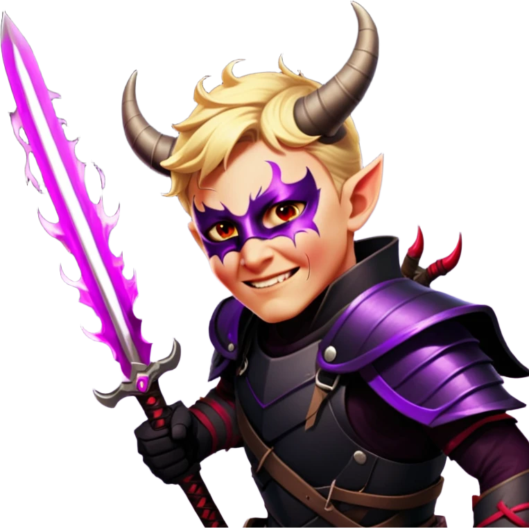 Demon-Horned Warrior emoji