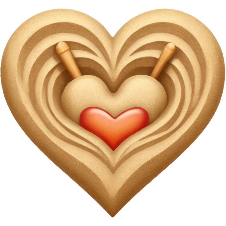 beach themed heart emoji
