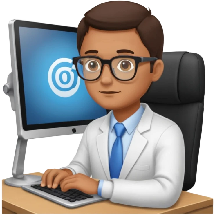 haz a un trader en su computadora emoji