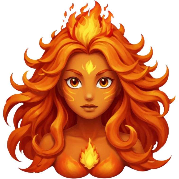 fire elemental woman emoji