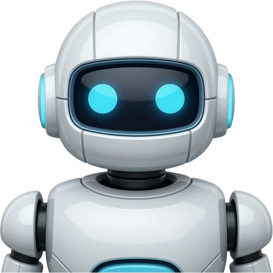 A robot emoji