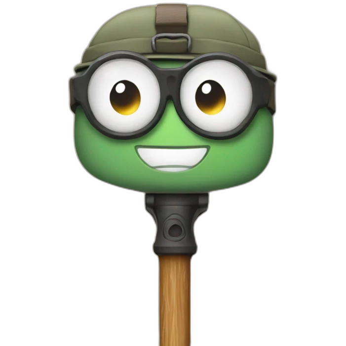 hiking stick emoji