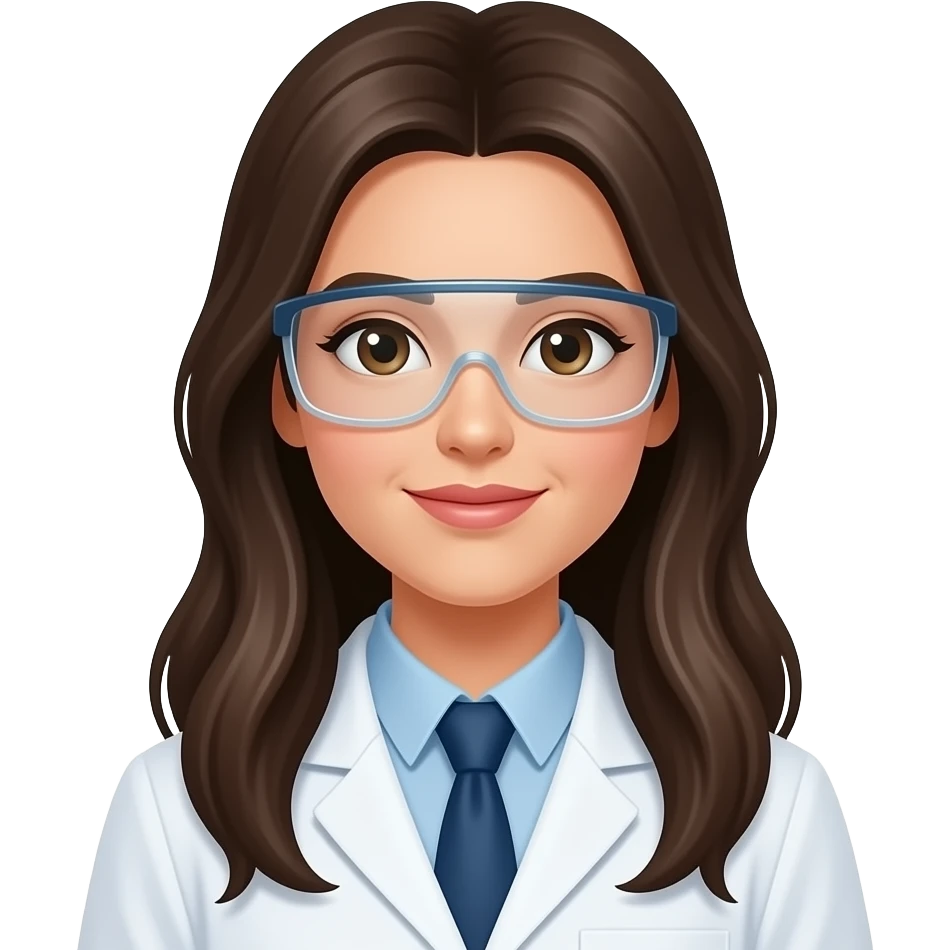 Bacteriologa mujer con cabello mas largo emoji